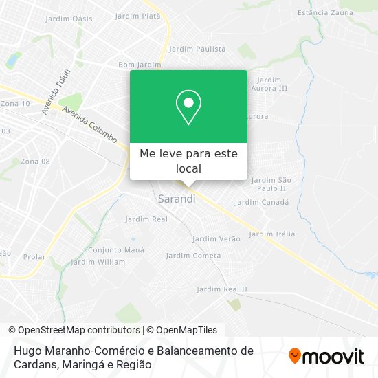 Hugo Maranho-Comércio e Balanceamento de Cardans mapa