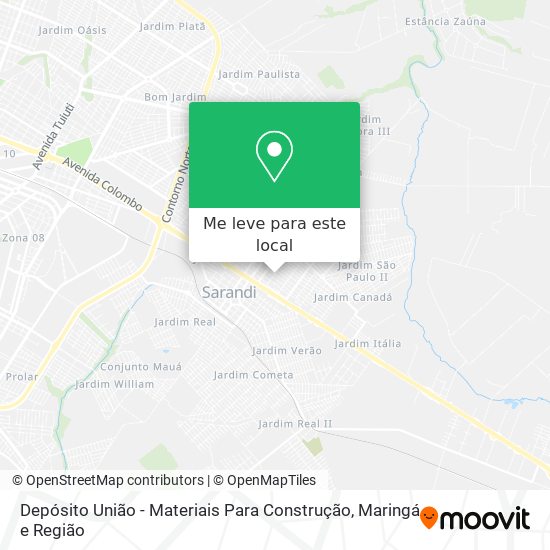 Depósito União - Materiais Para Construção mapa