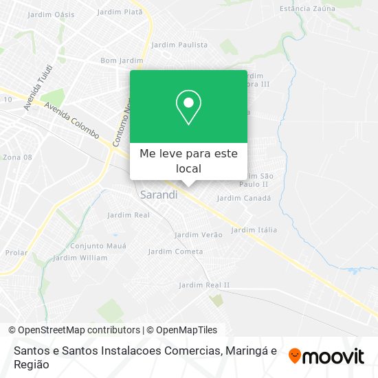 Santos e Santos Instalacoes Comercias mapa