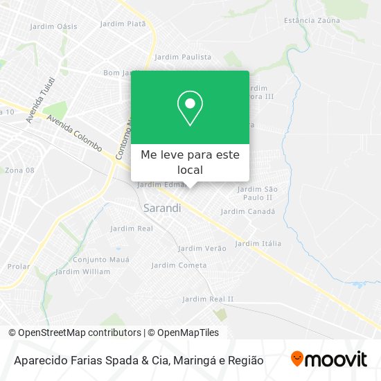 Aparecido Farias Spada & Cia mapa