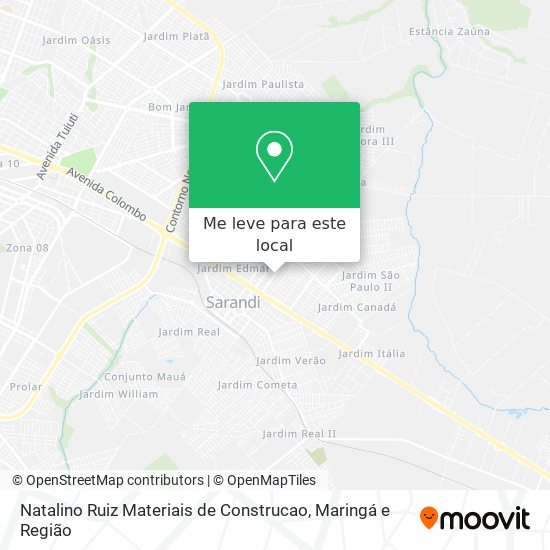 Natalino Ruiz Materiais de Construcao mapa