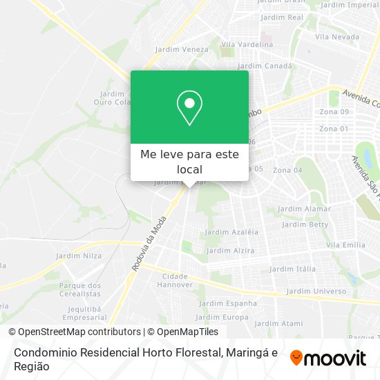 Condominio Residencial Horto Florestal mapa