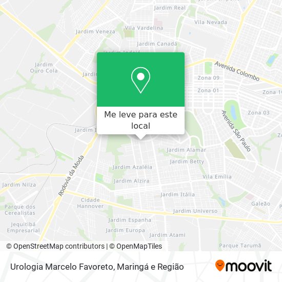 Urologia Marcelo Favoreto mapa