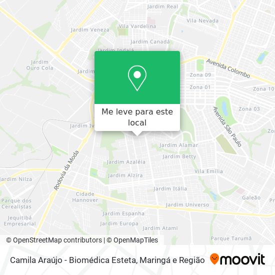 Camila Araújo - Biomédica Esteta mapa