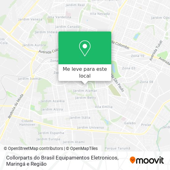 Collorparts do Brasil Equipamentos Eletronicos mapa