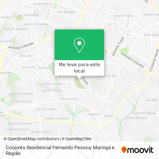 Conjunto Residencial Fernando Pessoa mapa