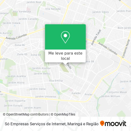 Só Empresas Serviços de Internet mapa