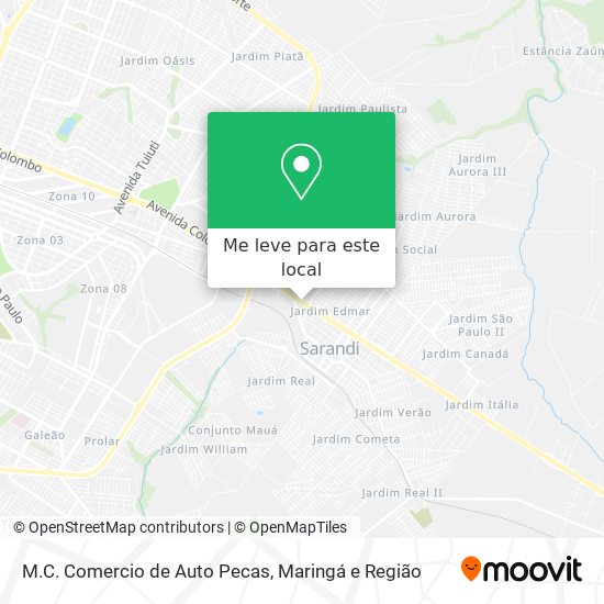 M.C. Comercio de Auto Pecas mapa