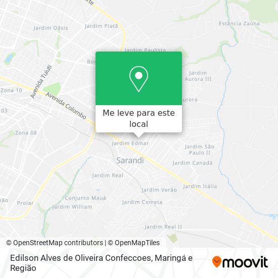 Edilson Alves de Oliveira Confeccoes mapa