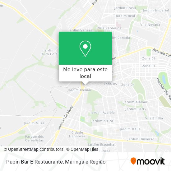 Pupin Bar E Restaurante mapa