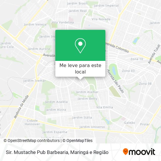 Sir. Mustache Pub Barbearia mapa