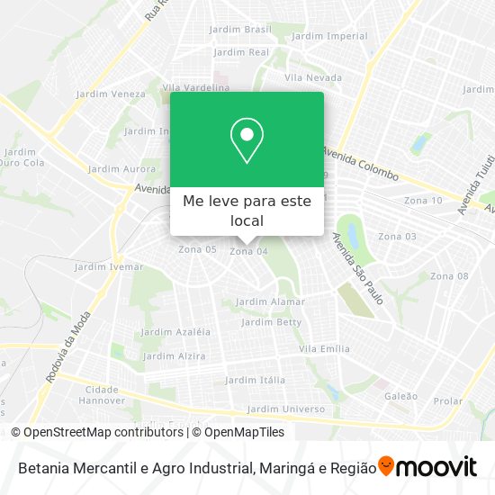 Betania Mercantil e Agro Industrial mapa