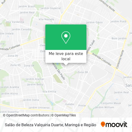 Salão de Beleza Valquiria Duarte mapa