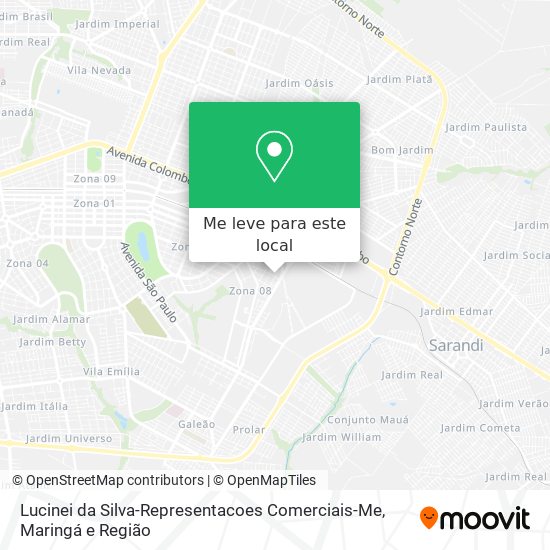 Lucinei da Silva-Representacoes Comerciais-Me mapa