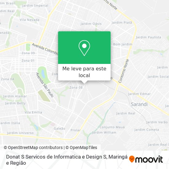 Donat S Servicos de Informatica e Design S mapa