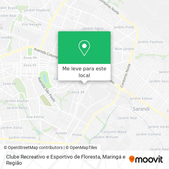 Clube Recreativo e Esportivo de Floresta mapa