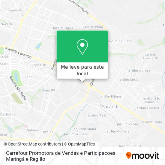 Carrefour Promotora de Vendas e Participacoes mapa