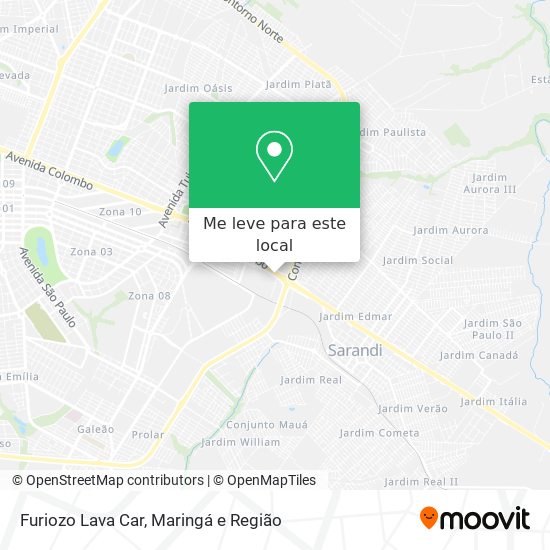 Furiozo Lava Car mapa