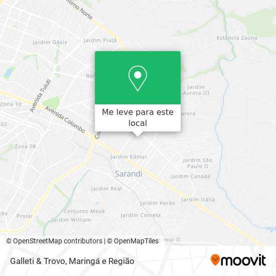 Galleti & Trovo mapa