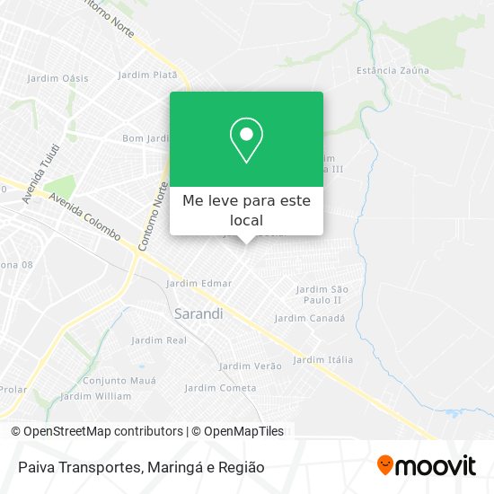 Paiva Transportes mapa