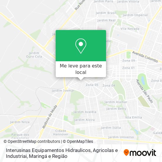Interusinas Equipamentos Hidraulicos, Agricolas e Industriai mapa