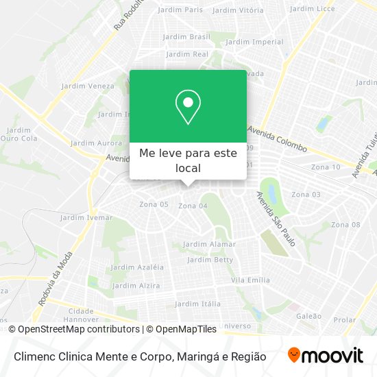 Climenc Clinica Mente e Corpo mapa