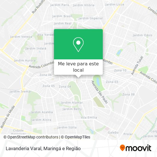 Lavanderia Varal mapa