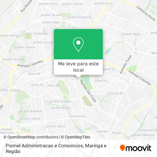 Pismel Administracao e Consorcios mapa