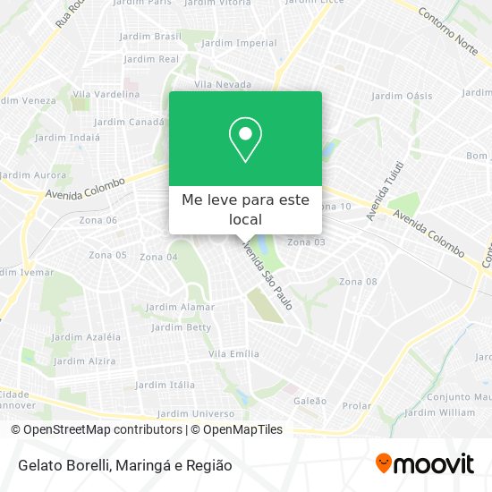 Gelato Borelli mapa
