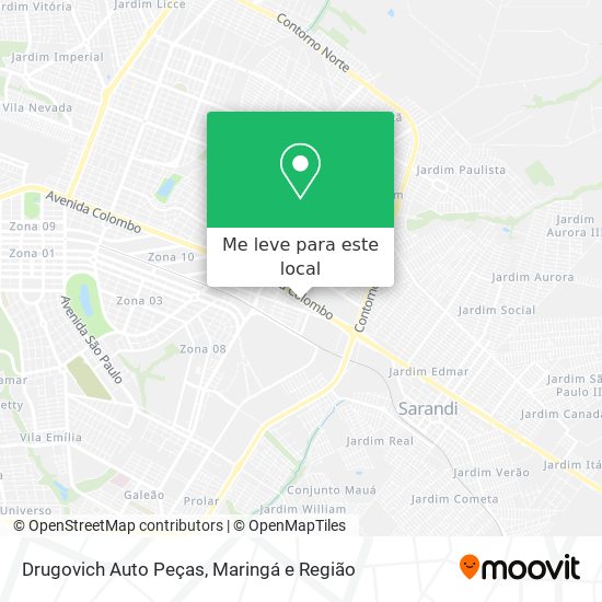 Drugovich Auto Peças mapa