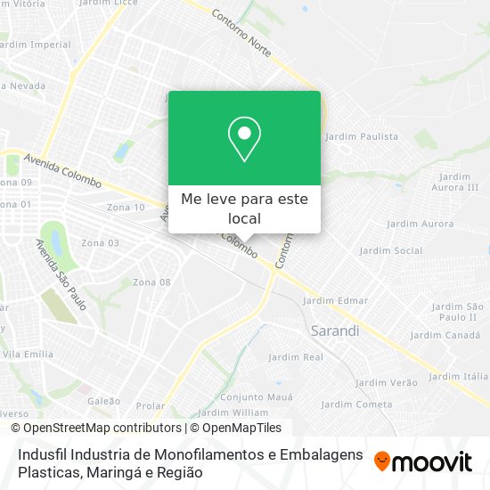 Indusfil Industria de Monofilamentos e Embalagens Plasticas mapa