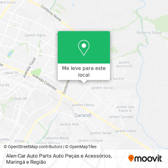 Alen-Car Auto Parts Auto Peças e Acessórios mapa