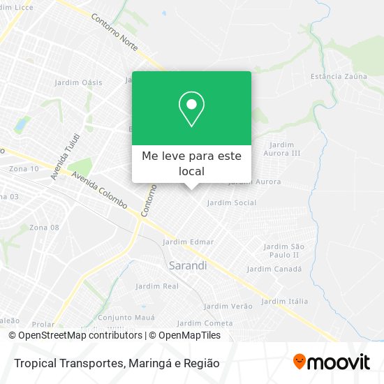 Tropical Transportes mapa