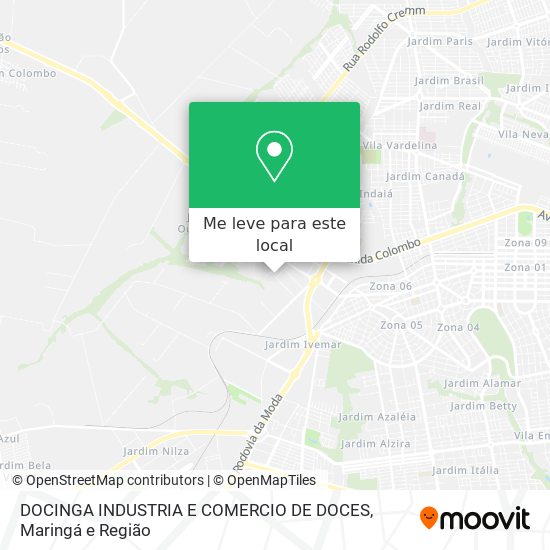 DOCINGA INDUSTRIA E COMERCIO DE DOCES mapa