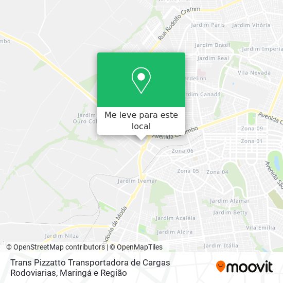 Trans Pizzatto Transportadora de Cargas Rodoviarias mapa