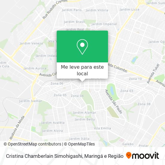 Cristina Chamberlain Simohigashi mapa