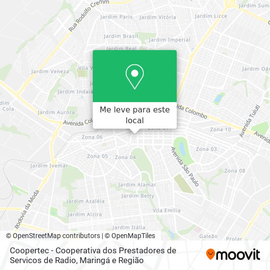 Coopertec - Cooperativa dos Prestadores de Servicos de Radio mapa
