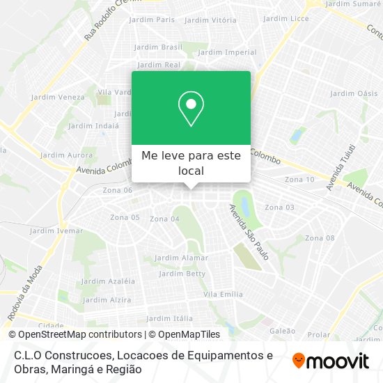 C.L.O Construcoes, Locacoes de Equipamentos e Obras mapa