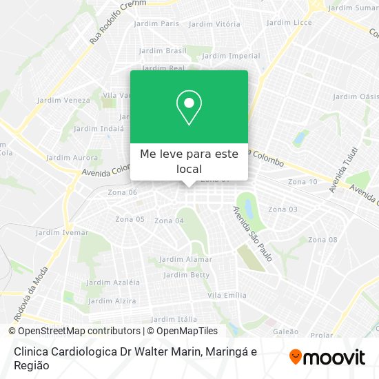 Clinica Cardiologica Dr Walter Marin mapa