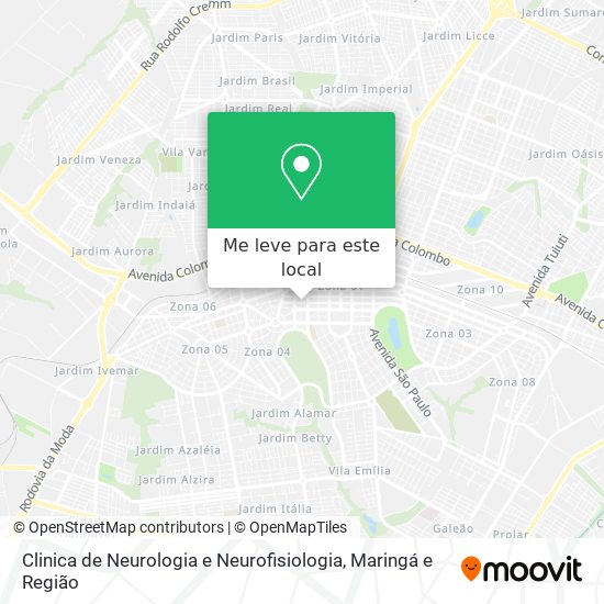Clinica de Neurologia e Neurofisiologia mapa