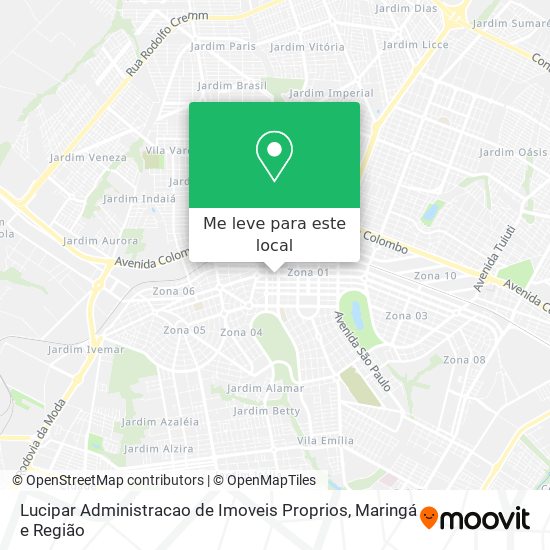 Lucipar Administracao de Imoveis Proprios mapa