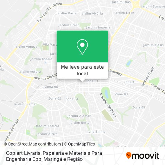 Copiart Livraria, Papelaria e Materiais Para Engenharia Epp mapa