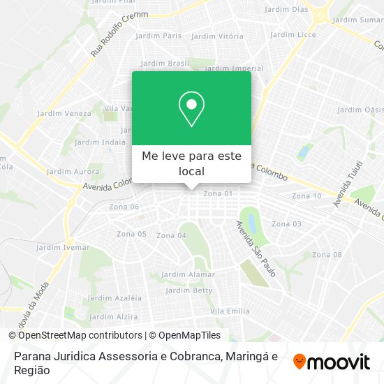 Parana Juridica Assessoria e Cobranca mapa