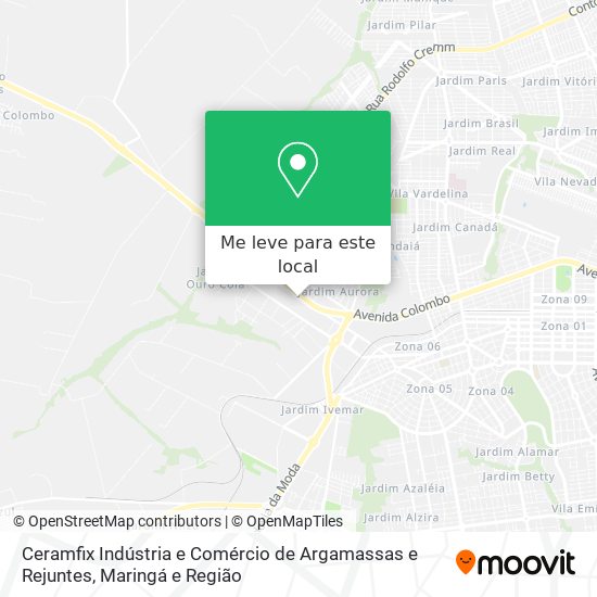 Ceramfix Indústria e Comércio de Argamassas e Rejuntes mapa