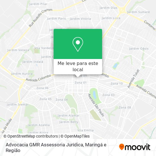 Advocacia GMR Assessoria Jurídica mapa