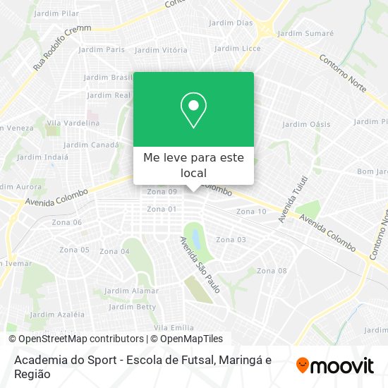 Academia do Sport - Escola de Futsal mapa