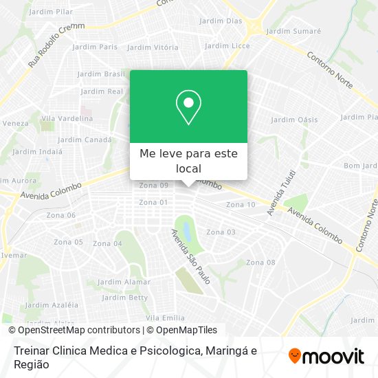 Treinar Clinica Medica e Psicologica mapa