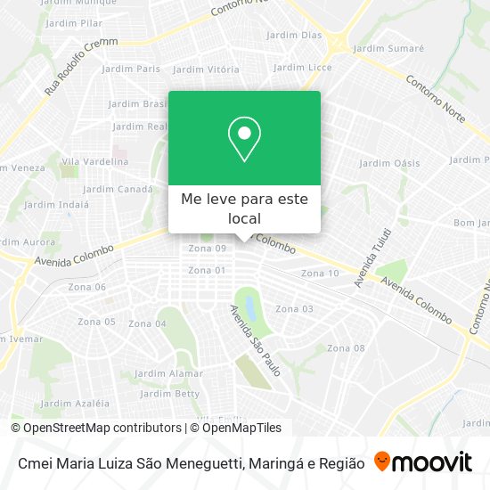 Cmei Maria Luiza São Meneguetti mapa
