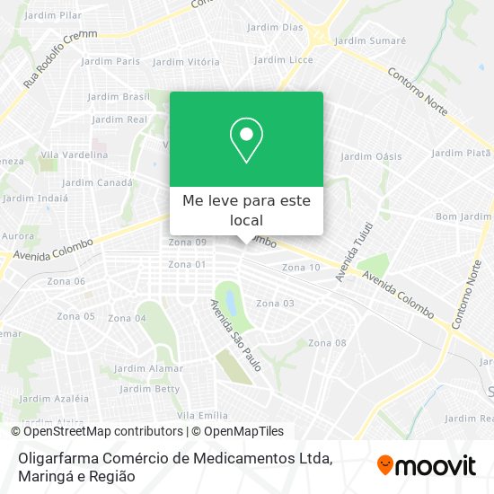 Oligarfarma Comércio de Medicamentos Ltda mapa