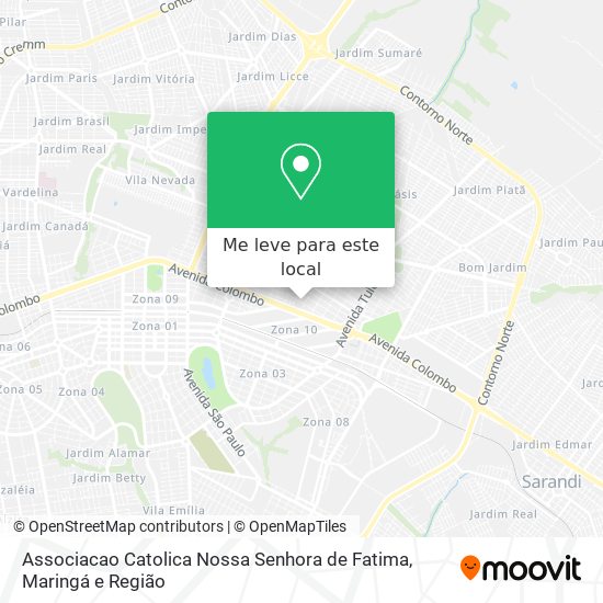 Associacao Catolica Nossa Senhora de Fatima mapa